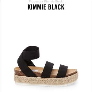 Steve Madden Black Kimmie Sandals